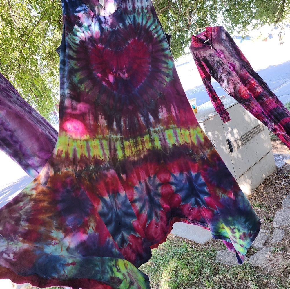 Custom tye die dress